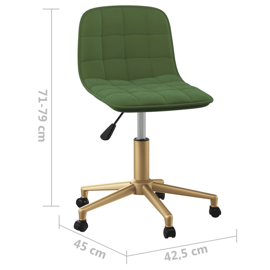 Esszimmerstühle 4 Stk. Drehbar Dunkelgrün Samt