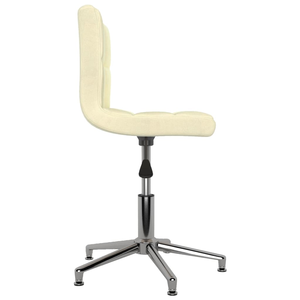 Esszimmerstühle 4 Stk. Drehbar Creme Stoff