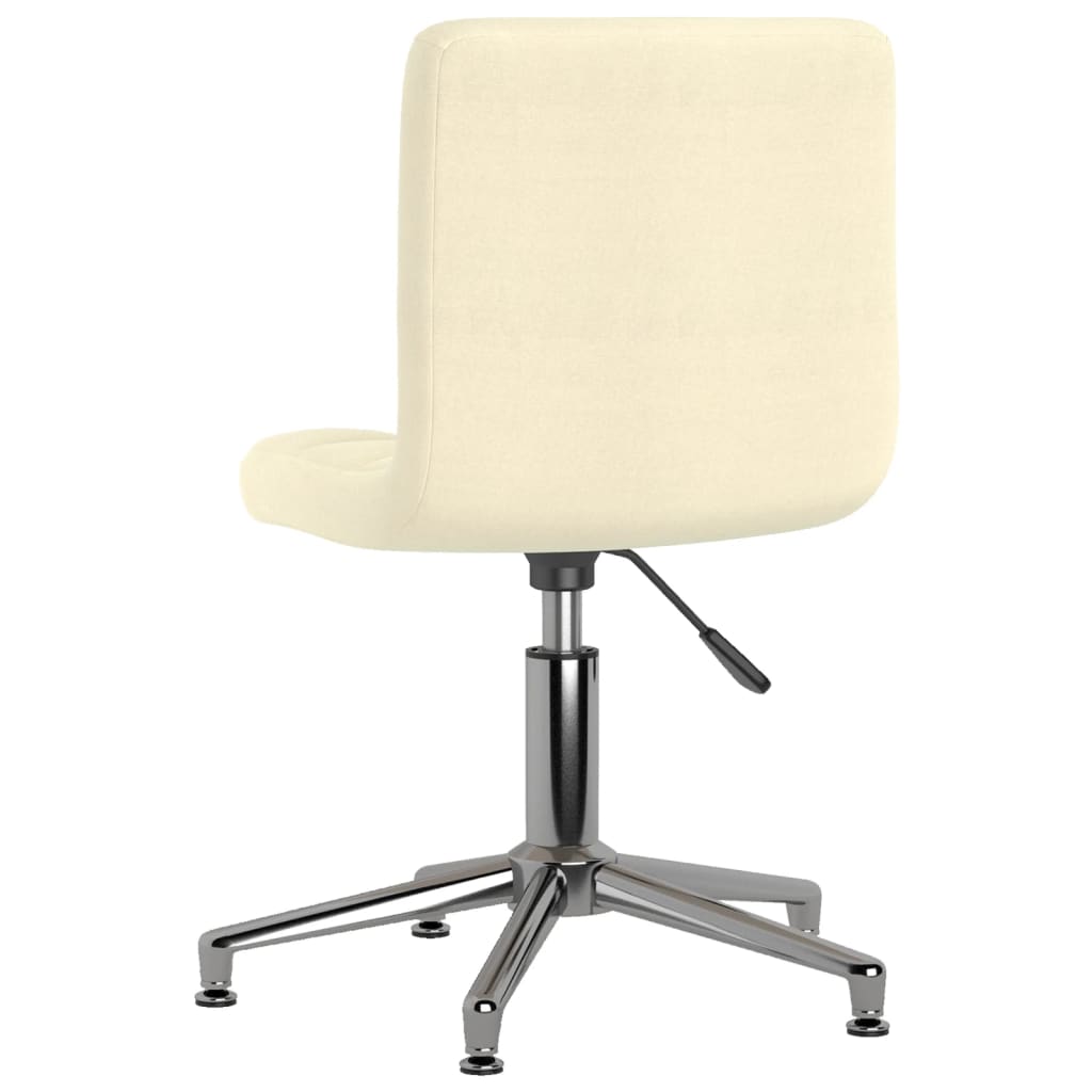 Esszimmerstühle 4 Stk. Drehbar Creme Stoff