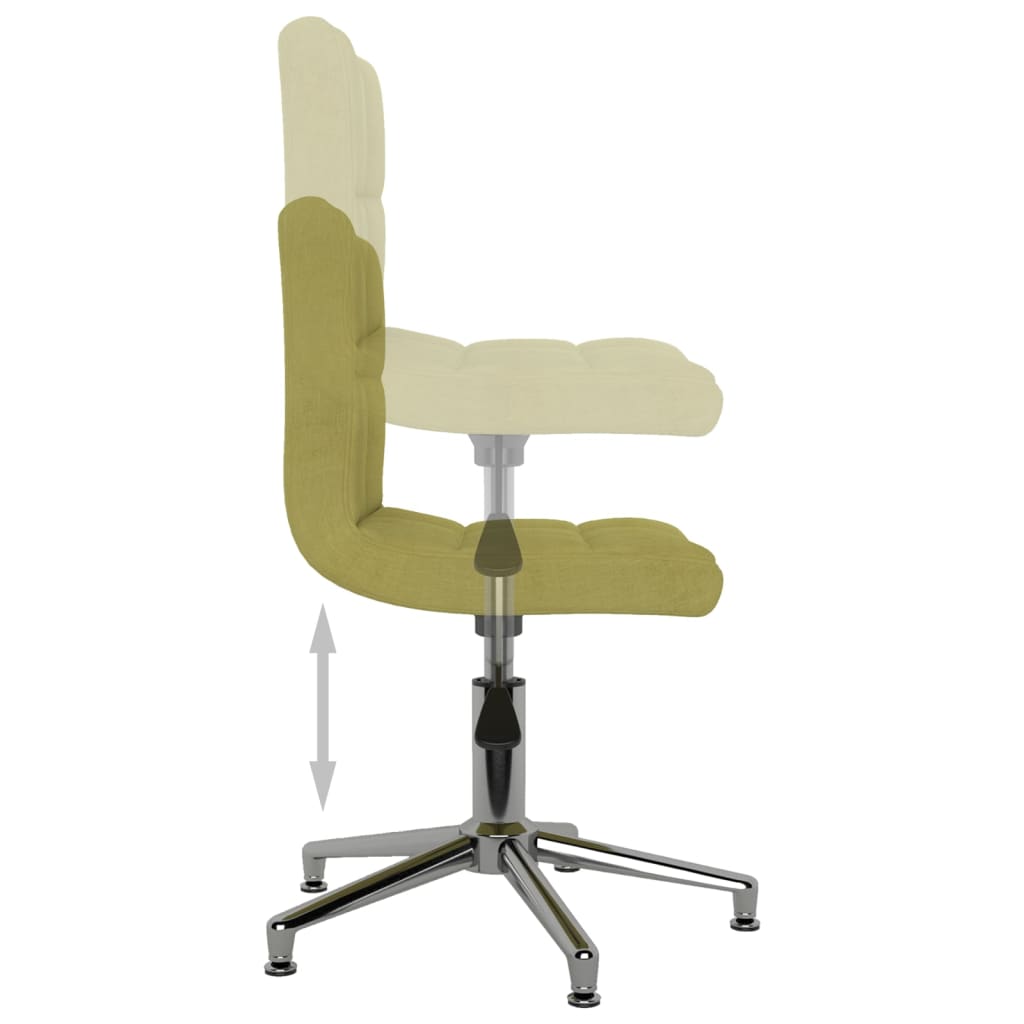 Esszimmerstühle 4 Stk. Drehbar Grün Stoff