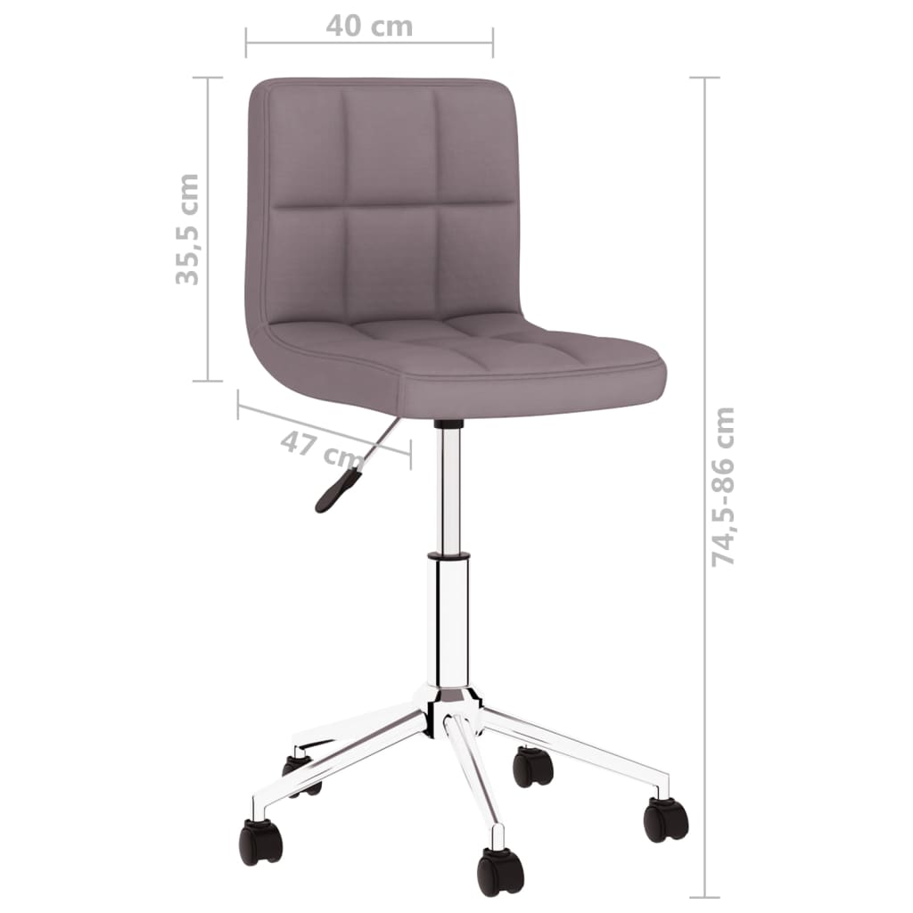 Esszimmerstühle 4 Stk. Drehbar Taupe Stoff