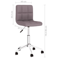 Thumbnail for Esszimmerstühle 4 Stk. Drehbar Taupe Stoff