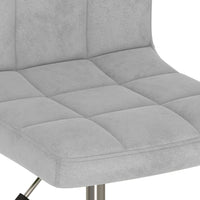 Thumbnail for Esszimmerstühle 6 Stk. Drehbar Hellgrau Samt