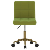 Thumbnail for Esszimmerstühle 4 Stk. Drehbar Hellgrün Samt