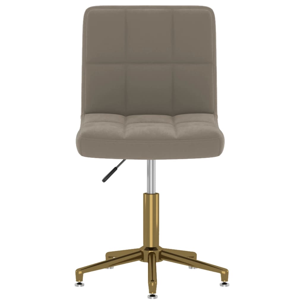 Esszimmerstühle 4 Stk. Drehbar Hellgrau Samt