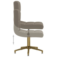 Thumbnail for Esszimmerstühle 4 Stk. Drehbar Hellgrau Samt