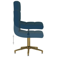Thumbnail for Esszimmerstühle 4 Stk. Drehbar Blau Samt