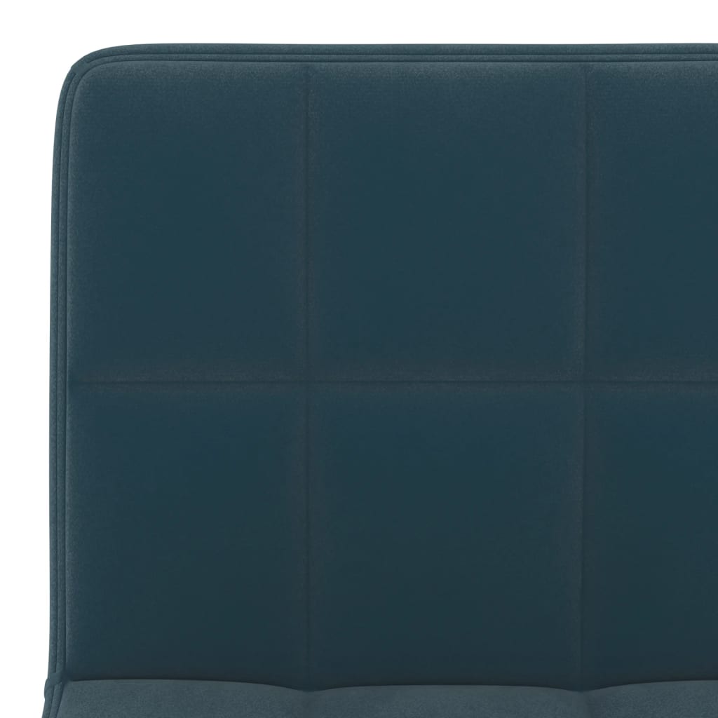 Esszimmerstühle 4 Stk. Drehbar Blau Samt