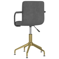 Thumbnail for Esszimmerstühle 4 Stk. Drehbar Dunkelgrau Samt