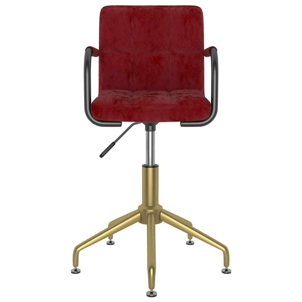 Esszimmerstühle 4 Stk. Drehbar Weinrot Samt