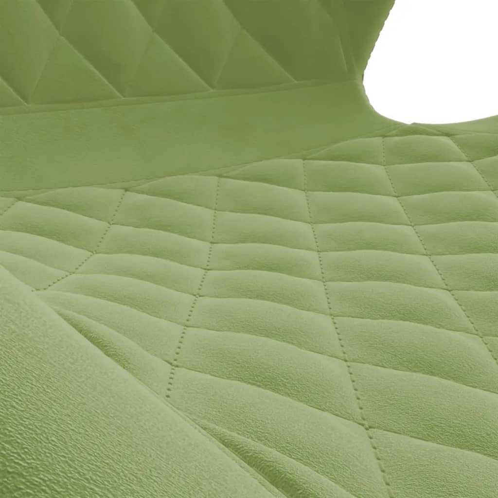 Esszimmerstühle 6 Stk. Drehbar Hellgrün Samt