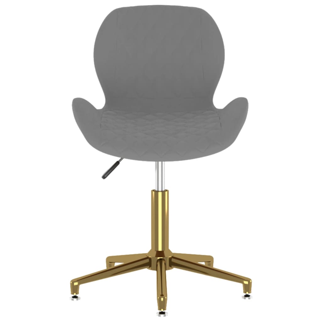 Esszimmerstühle 6 Stk. Drehbar Dunkelgrau Samt