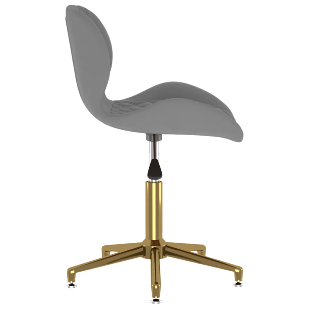 Esszimmerstühle 6 Stk. Drehbar Dunkelgrau Samt