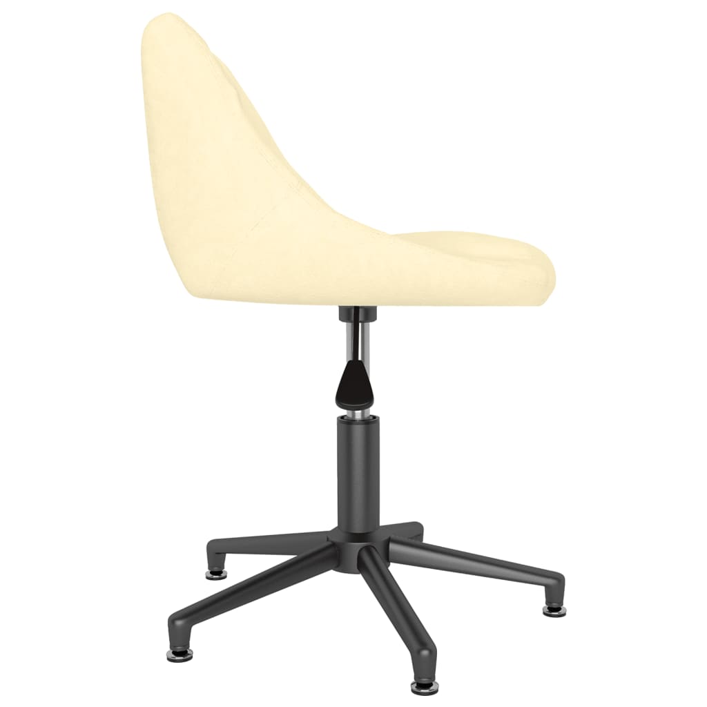 Esszimmerstühle 4 Stk. Drehbar Creme Samt