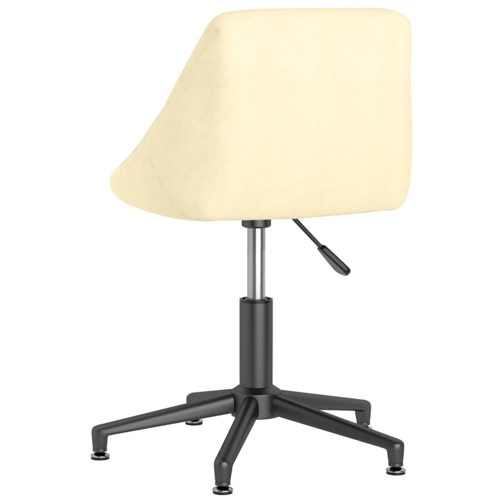 Esszimmerstühle 4 Stk. Drehbar Creme Samt