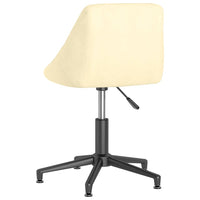 Thumbnail for Esszimmerstühle 4 Stk. Drehbar Creme Samt