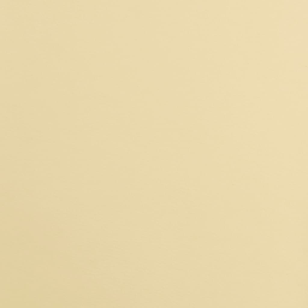 Esszimmerstühle 4 Stk. Drehbar Creme und Weiß Kunstleder