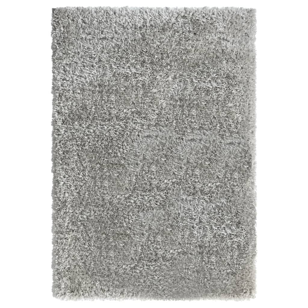 Shaggy-Teppich Hochflor Grau 160x230 cm 50 mm