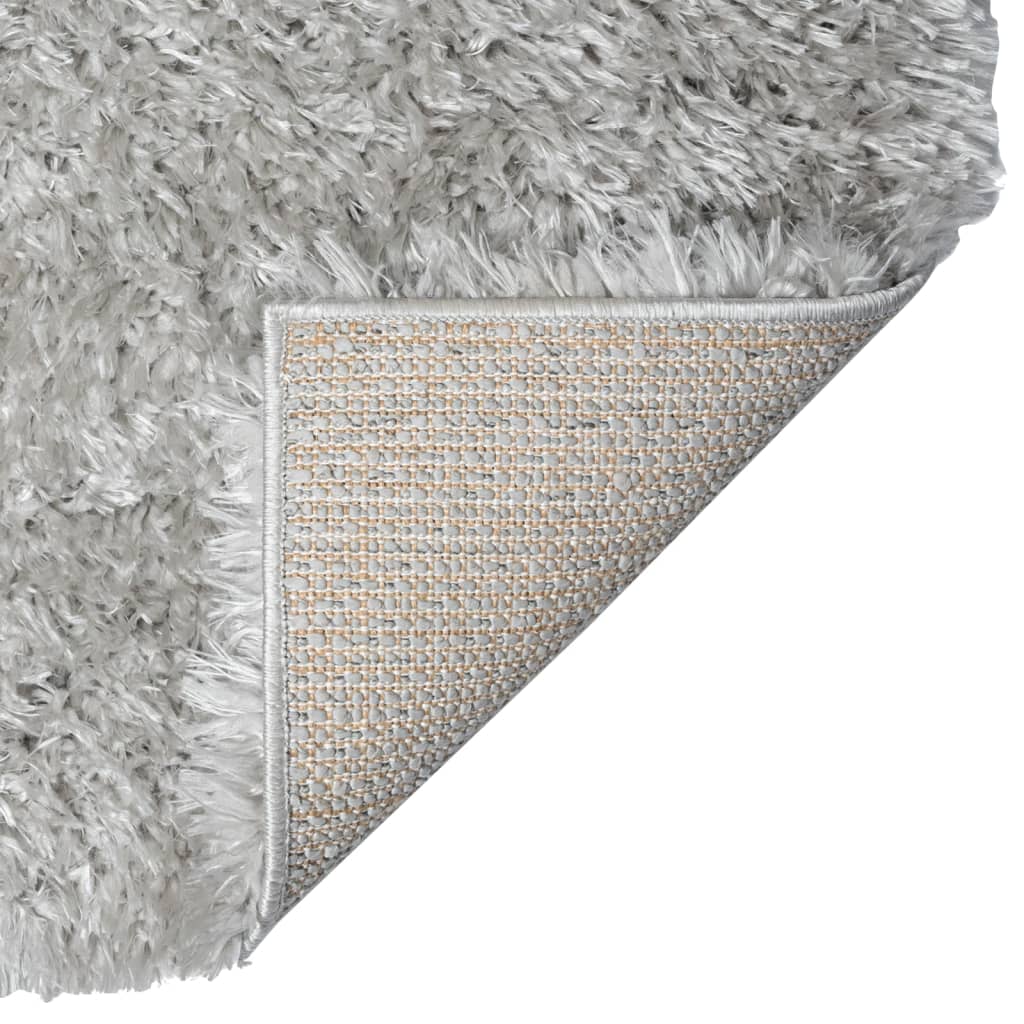 Shaggy-Teppich Hochflor Grau 160x230 cm 50 mm