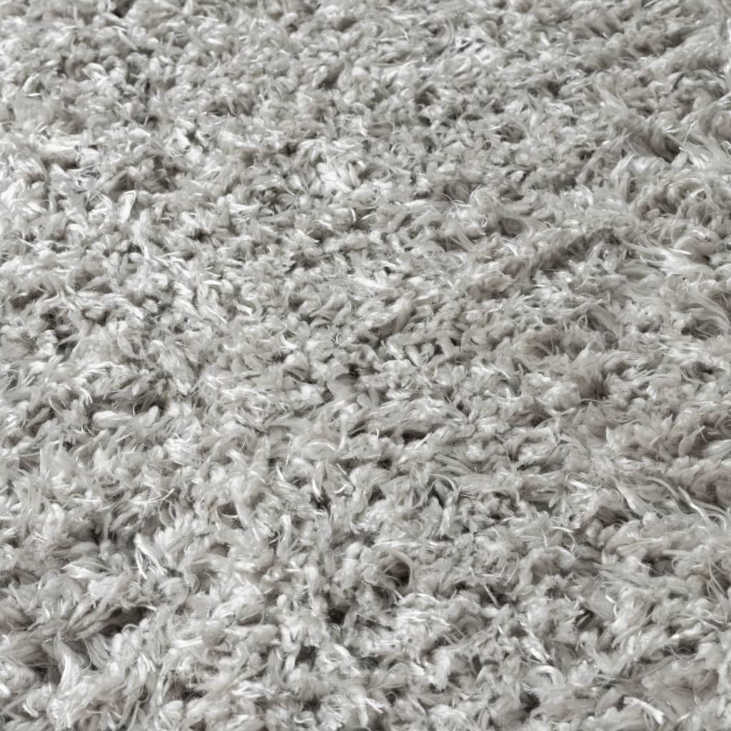 Shaggy-Teppich Hochflor Grau 160x230 cm 50 mm