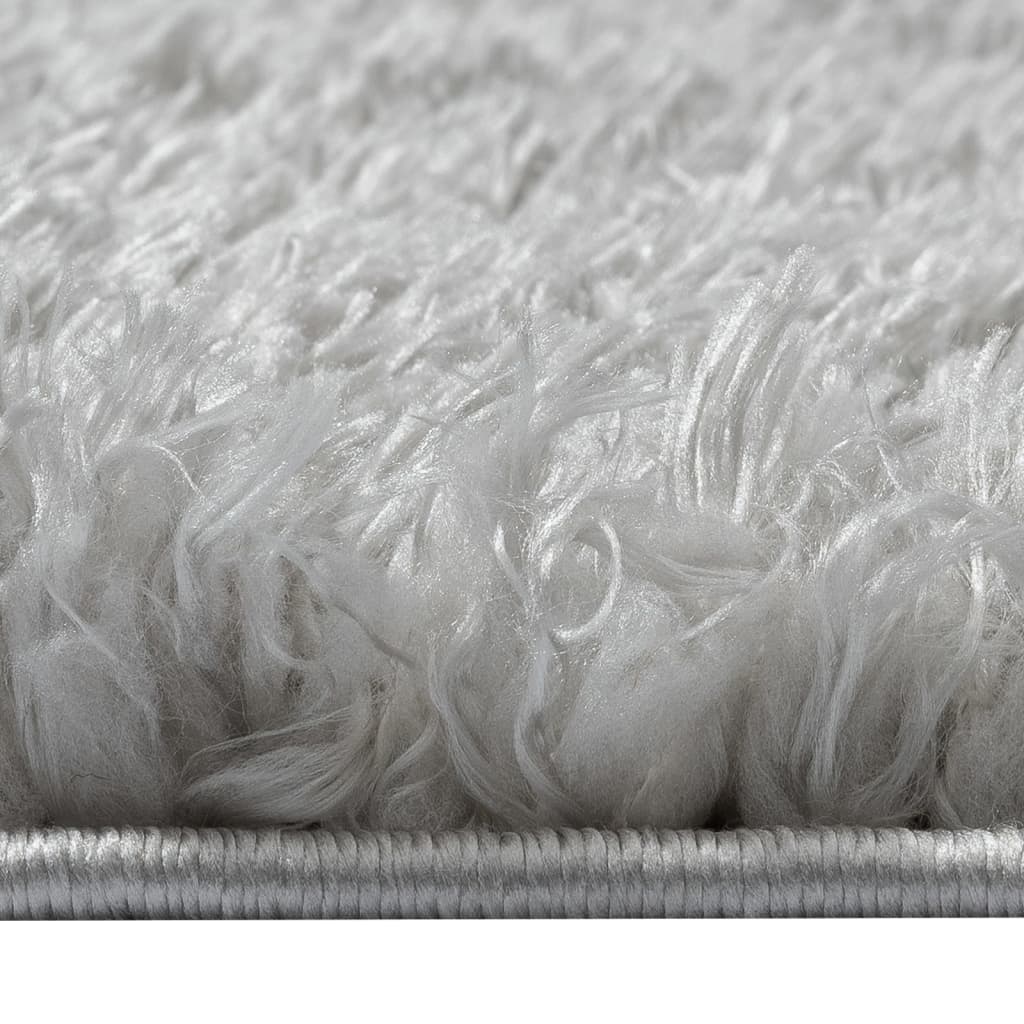 Shaggy-Teppich Hochflor Grau 160x230 cm 50 mm