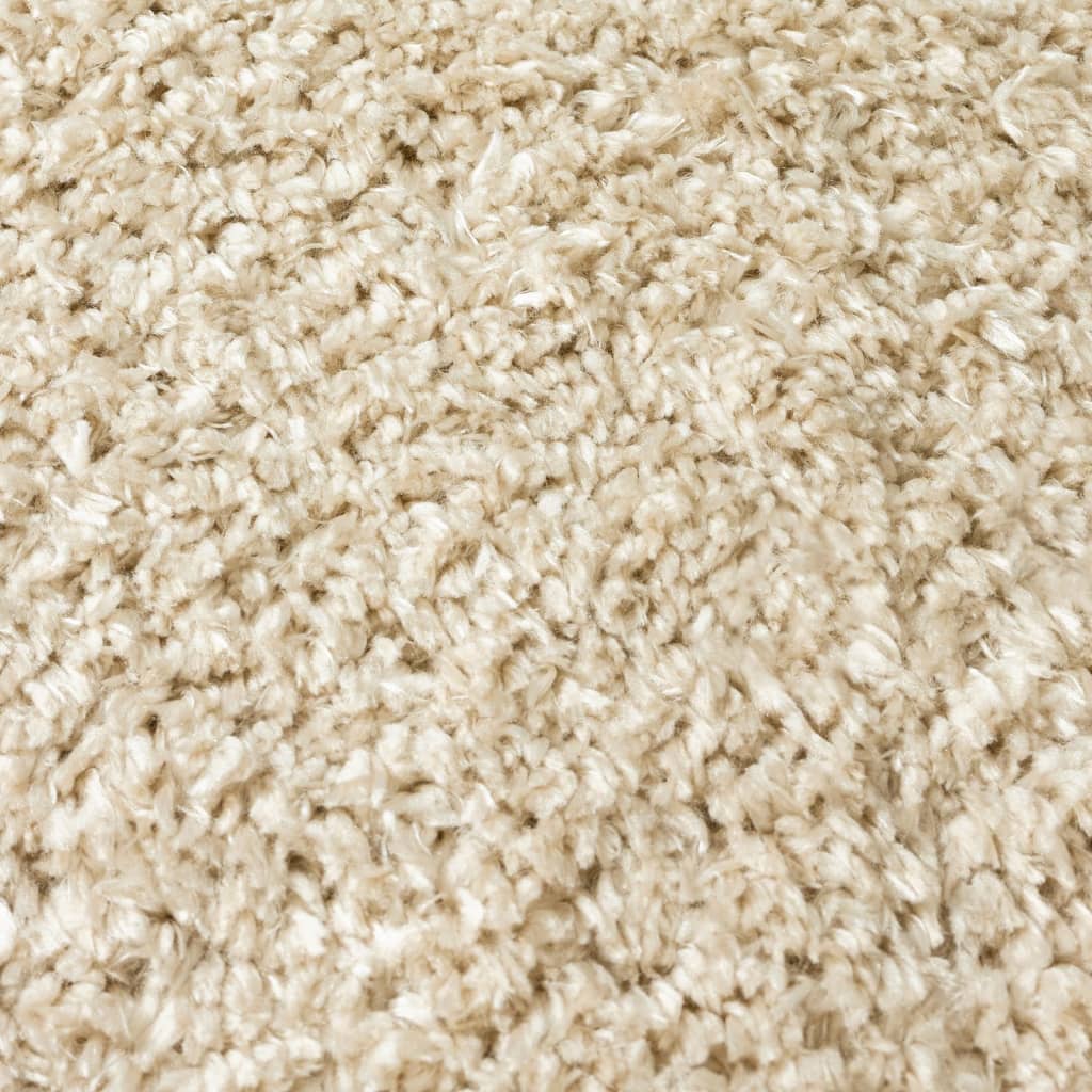 Shaggy-Teppich Hochflor Beige 160x230 cm 50 mm