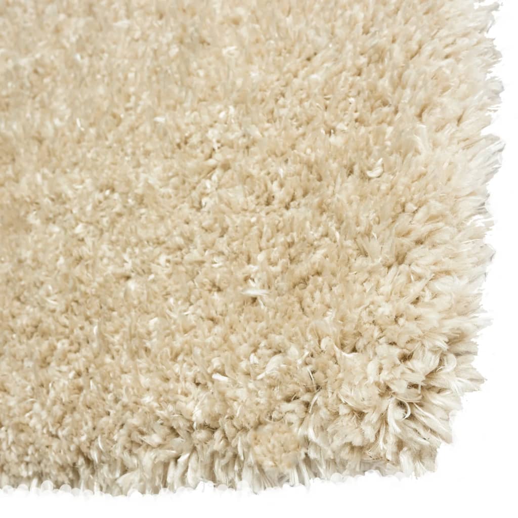 Shaggy-Teppich Hochflor Beige 160x230 cm 50 mm