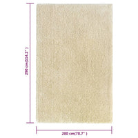 Thumbnail for Shaggy-Teppich Hochflor Beige 200x290 cm 50 mm