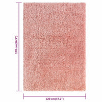 Thumbnail for Shaggy-Teppich Hochflor Rosa 120x170 cm 50 mm