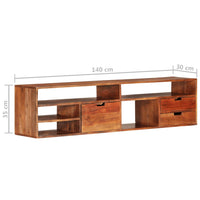 Thumbnail for TV-Schrank 140x30x35 cm Massivholz Akazie