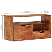 Thumbnail for TV-Schrank 80x30x42 cm Massivholz Akazie