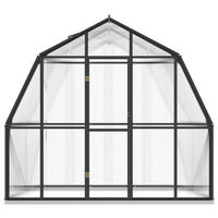 Thumbnail for Gewächshaus mit Fundamentrahmen Anthrazit 3,3 m² Aluminimum