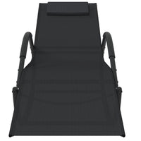 Thumbnail for Schaukelliege Schwarz Stahl und Textilene