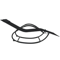 Thumbnail for Schaukelliege Schwarz Stahl und Textilene