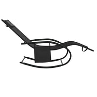 Thumbnail for Schaukelliege Schwarz Stahl und Textilene