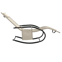 Thumbnail for Schaukelliege Creme Stahl und Textilene