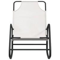 Thumbnail for Schaukelliege Creme Stahl und Textilene