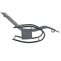 Thumbnail for Schaukelliegen 2 Stk. Grau Stahl und Textilene