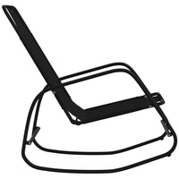 Thumbnail for Schaukelliegen 2 Stk. Schwarz Stahl und Textilene