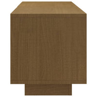 Thumbnail for TV-Schrank Honigbraun 110x30x33,5 cm Massivholz Kiefer