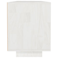 Thumbnail for TV-Schrank Weiß 110x30x40 cm Massivholz Kiefer