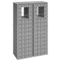 Thumbnail for Gabionensäulen 2 Stk. 40x40x140 cm Eisen