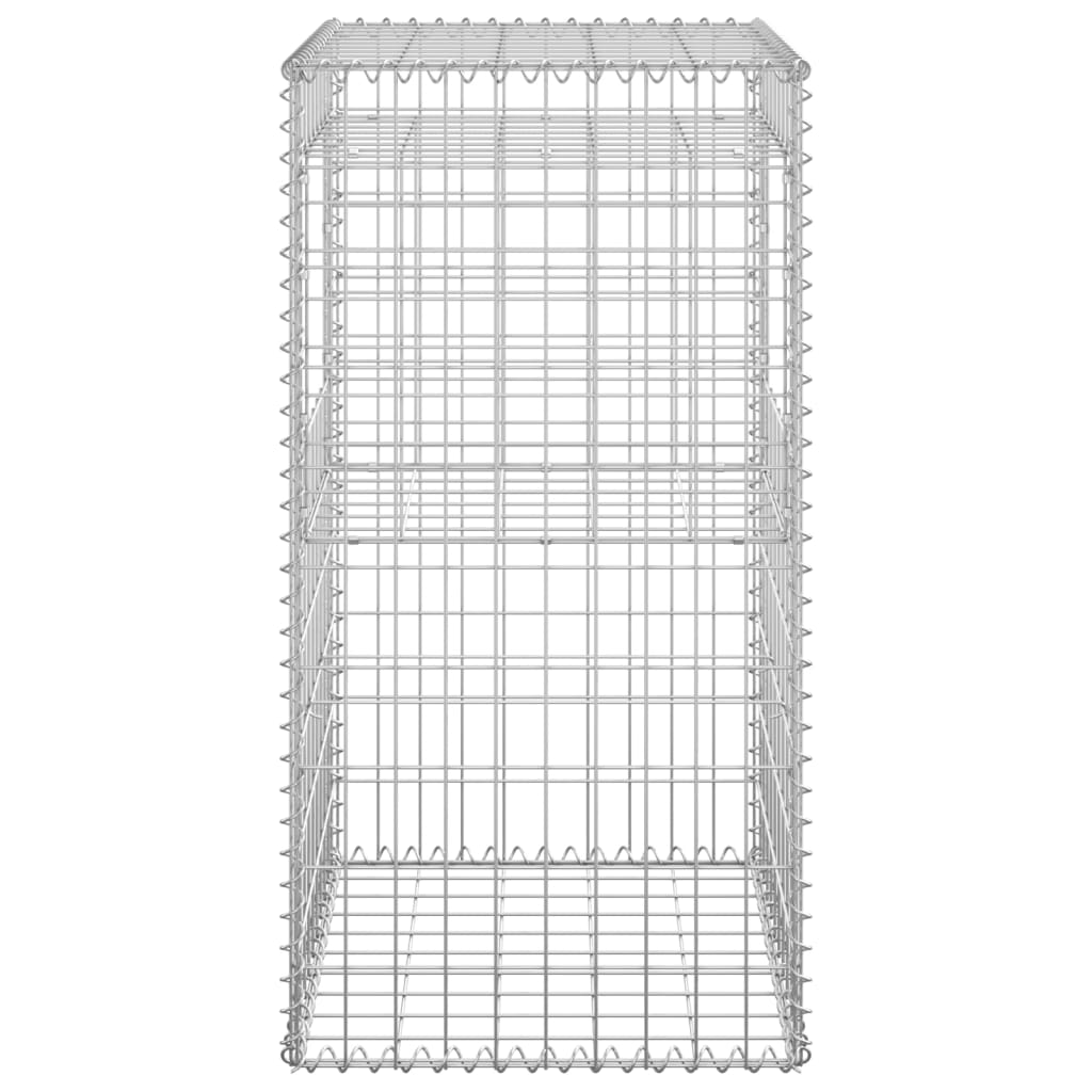 Gabionensäulen 2 Stk. 50x50x100 cm Eisen