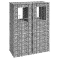 Thumbnail for Gabionensäulen 2 Stk. 50x50x140 cm Eisen