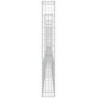 Thumbnail for Gabionenkorb U-Form mit 6 Säulen Eisen 620x20x150 cm