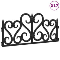 Thumbnail for Rasenkanten 17 Stk. Schwarz 10 m PP