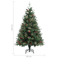 Thumbnail for Weihnachtsbaum mit Zapfen Grün 120 cm PVC & PE