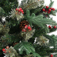 Thumbnail for Weihnachtsbaum mit Zapfen Grün 195 cm PVC & PE