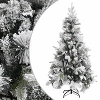 Thumbnail for Weihnachtsbaum mit Zapfen Beschneit 225 cm PVC & PE