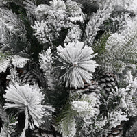 Thumbnail for Weihnachtsbaum mit Zapfen Beschneit 225 cm PVC & PE